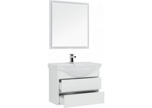 Aquanet Тумба с раковиной Сидней 80 белый – фотография-4