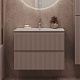 Aquanet Тумба с раковиной Джейн 2.0 80 Flat подвесная мокко матовый – фотография-29