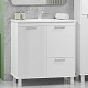 Brevita Тумба с раковиной Risacca (Рисака) 80 белая матовая – фотография-14