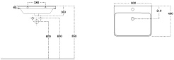 Aquanet Тумба с раковиной София 60 2 ящика подвесная белая – фотография-9