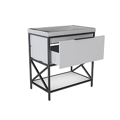 Mixline Тумба с раковиной Бруклин 80 белая – фотография-4