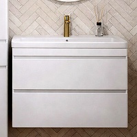 Vivon Тумба с раковиной Atwood 80 подвесная белая матовая