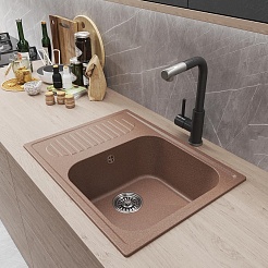 Mixline Мойка кухонная ML-GM18 терракотовая – фотография-4