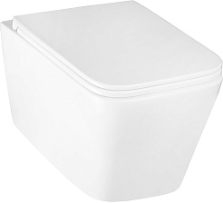 Azario Унитаз подвесной Mona AZ-0057 безободковый белый – фотография-3