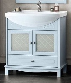 Opadiris Тумба под раковину Омега 75 голубой – фотография-1