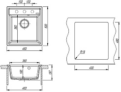 Florentina Мойка кухонная Консул 450 грей – фотография-4