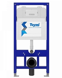 Teymi Унитаз подвесной Lina Pro T40106 с инсталляцией Aina T70011 кнопка Helmi T70206 – фотография-13