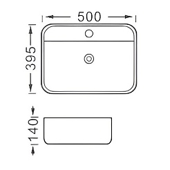 Aquatek Накладная раковина Вега AQ5506-MW матовая белая – фотография-2