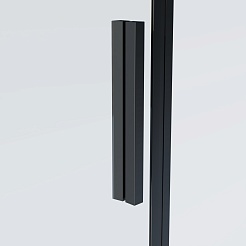 Vincea Душевой уголок Soft 2 120x80 VSR-3SO28012CLB профиль черный стекло прозрачное – фотография-6