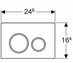 Geberit Кнопка смыва Sigma 21 115.884.JM.1 сланец Mustang – фотография-2