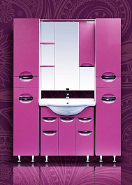 Misty Пенал для ванной Жасмин 35 L розовый с б/к – фотография-3