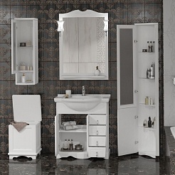 Opadiris Мебель для ванной Клио 70 белый матовый – фотография-8