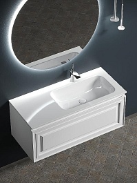 Sancos Тумба с раковиной Very 100 R bianco раковина Grace 101 R CN7015 – фотография-2