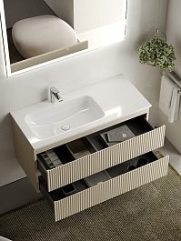 Sancos Мебель для ванной Snob R 100L beige soft – фотография-4