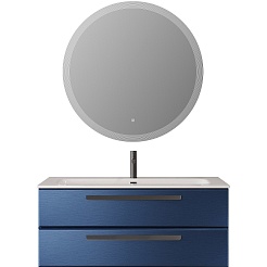 Cezares Тумба с раковиной Eco Cer-N 120 sapfiro CZR-8073-120 ручки чёрные – фотография-2