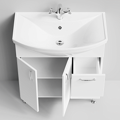 Водолей Мебель для ванной Колумбия 75 L белый – фотография-7