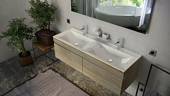 Velvex Мебель для ванной Pulsus 140 дуб сонома – фотография-6