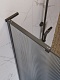 BelBagno Душевая перегородка Uno UNO-L-1-TB-90-FL-GM 90x200 профиль оружейная сталь стекло рифленое – фотография-12