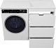 Brevita Тумба с раковиной Grafit 120 R под стиральную машину белая – фотография-15