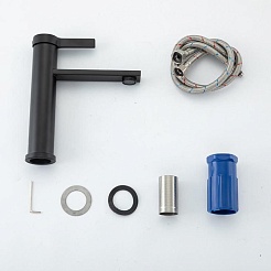 Frap Смеситель для раковины H899 F10899-16 черный – фотография-3