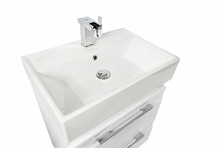 Водолей Мебель для ванной "Мальта 60" белая, с ящиками – фотография-5
