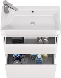 Dreja Мебель для ванной Slim 65 подвесная белая – фотография-10