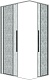 Grossman  Душевой уголок Galaxy 90x70x195 профиль хром стекло шиншилла – фотография-13