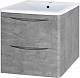 Misty Мебель для ванной Атлантик 100 2 ящика подвесная серый камень – картинка-15