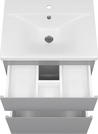 Misty Тумба с раковиной Лаки 60 серая – фотография-5