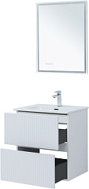 Aquanet Мебель для ванной Джейн 2.0 60 Flat подвесная белый сатин – фотография-6