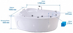 Triton Акриловая ванна Изабель 170 R – фотография-12