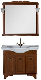 Aquanet Тумба с раковиной Николь 100 орех – фотография-2