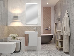 Акватон Тумба под раковину Вита 45 белый, ясень шимо – фотография-7