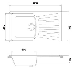 Granfest Мойка кухонная Standart GF-S850L Зеленый – фотография-3