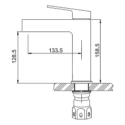 Gappo Смеситель для раковины G99-33 G1099-33 золотой сатин – фотография-3