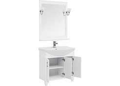 Aquanet Тумба с раковиной Валенса NEW 85 белый – фотография-3