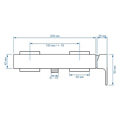 Paini Смеситель для душа Grazia 21PZ511 брашированный чёрный – фотография-3