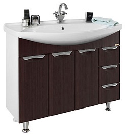 Водолей Тумба под раковину Лира 105 с б/к венге – фотография-1