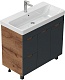 Onika Тумба под раковину Айленд 90 с б/к графит/дуб крафт – картинка-10