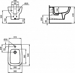 Ideal Standard Биде подвесное Esedra T281501 – фотография-5