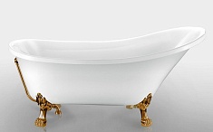 Magliezza Акриловая ванна на лапах Vittoria (162.5х69,5) ножки бронза