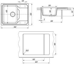 Dr. Gans Мойка кухонная Кардинал 640 везувий – фотография-4