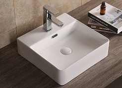 Ceruttispa Раковина накладная 42 CR7602B белая – фотография-2