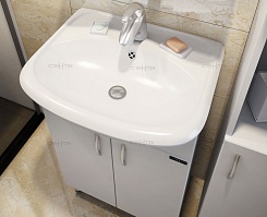 СанТа Мебель для ванной Сити Прима 50 R свет – фотография-4
