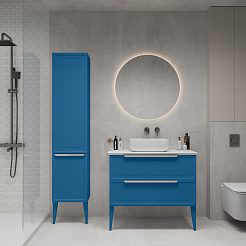 Зов Тумба под раковину Севилья 100 подвесная капри/столешница белая – фотография-10