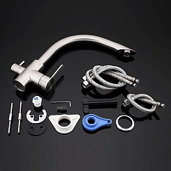 Gappo Смеситель для кухни 35к G4399 сатин – фотография-4