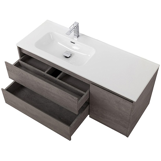 BelBagno Тумба под раковину Kraft 120 L подвесная Cemento Grigio – фотография-4