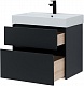 Aquanet Мебель для ванной Бруклин 70 подвесная черная матовая – картинка-60