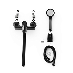 Tokito Смеситель для ванны KUDO чёрный TOK-KUD-1015 – фотография-2