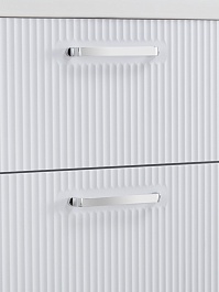 BelBagno Тумба с раковиной Due 50 подвесная Bianco Lucido ручки Хром полированный – фотография-6